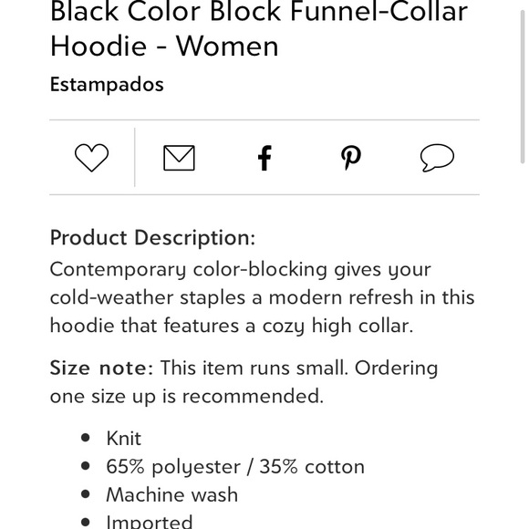 🆕 NWT Color block hoodie - Picture 2 of 4